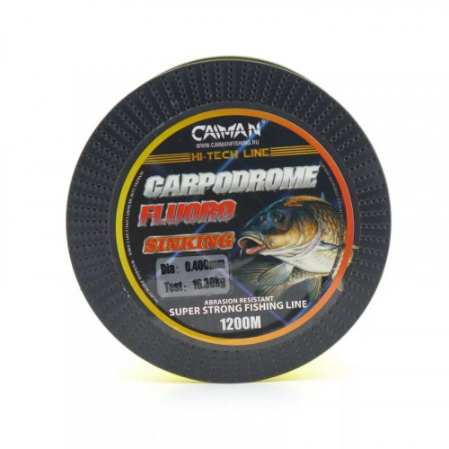 Леска Caiman Carpodrome Fluoro yellow 1200м 0,352мм 205419