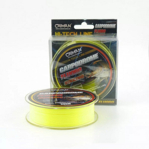 Леска Caiman Carpodrome Fluoro yellow 300м 0,352мм 205019
