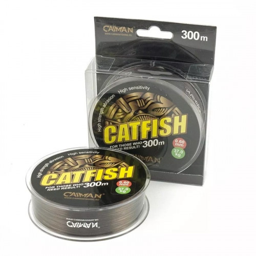 Леска Caiman Catfish 300м 0,60мм темно-коричневая 185039
