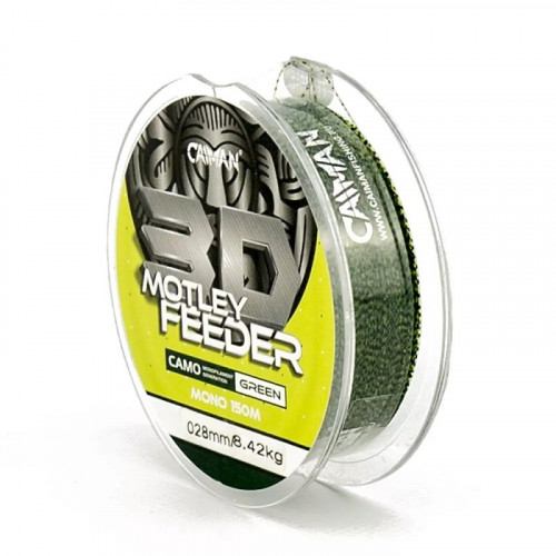 Леска Caiman Motley Feeder 150м 3D Camo green 0,28 мм