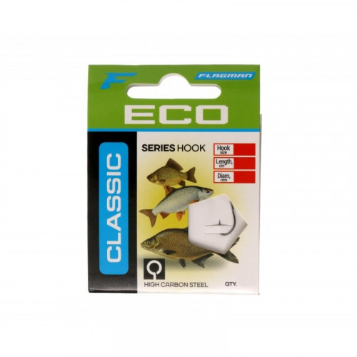 Поводок готовый FLAGMAN Classic Hooks To Nylon 1 №14 10шт