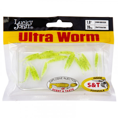 Слаги съедобные искусственные LJ Pro Series ULTRAWORM 1,0in (02.54)/S15 20шт.