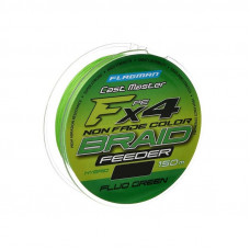 FLAGMAN Шнур Cast Master Feeder Braid F4 150м Fluo Green 0,10мм 5,1кг 11lb