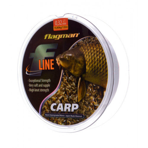Леска FLAGMAN F - LINE CARP 135м 0.30мм