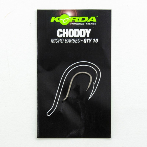 KORDA Крючок Choddy №8 с бородкой 10шт