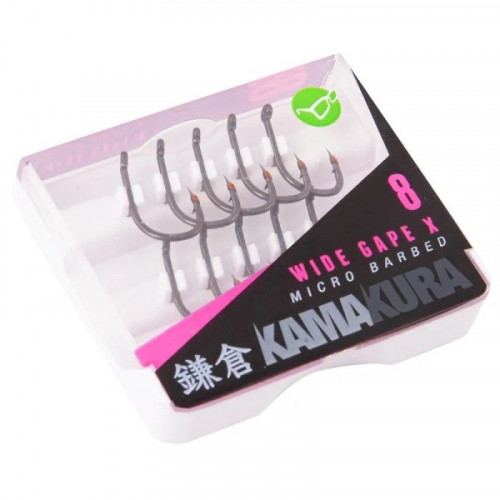 KORDA Крючок Kamakura Wide Gape X №8 микробородка 10шт