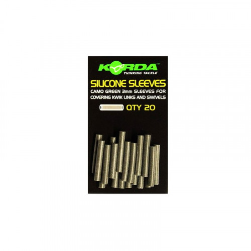 KORDA Трубка силиконовая Sleeves для защиты вертлюга 3мм Green