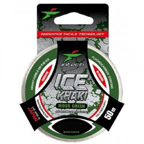 Леска Intech Ice Khaki 50m moss green 0.126mm/1.4kg