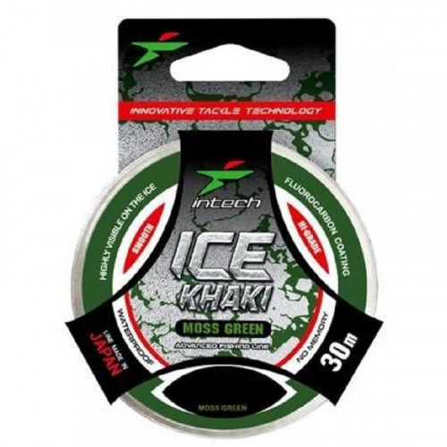 Леска Intech Ice Khaki 30m moss green 0.204mm/3.6kg