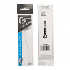 F-FISHING Поводок Titanium Wire 2,4кг 12см 0,15мм 2шт