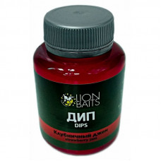 LION BAITS Impact Boilie Dips клубничный джем (Strawberry Jam) - 130 м