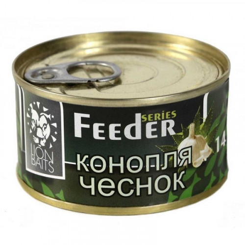 Lion Baits Зерновая смесь feeder Конопля чеснок  - 140 мл