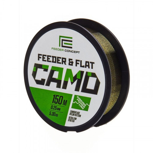 Леска моно. Feeder Concept FEEDER&FLAT Camo 150/025