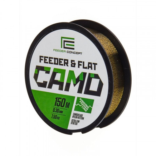 Леска моно. Feeder Concept FEEDER&FLAT Camo 150/030