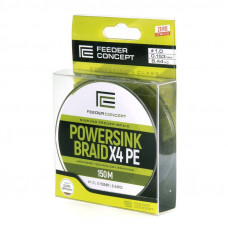 Леска плет. Feeder Concept POWERSINK Dark Brown 150/015