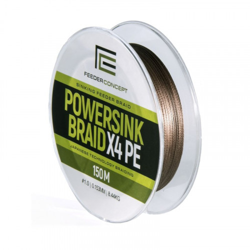 Леска плет. Feeder Concept POWERSINK Dark Brown 150/015