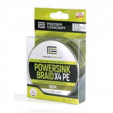 Леска плет. Feeder Concept POWERSINK Dark Brown 150/017