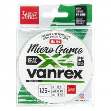 Леска плет. LJ Vanrex MICRO GAME х4 BRAID Fluo Green 125/010