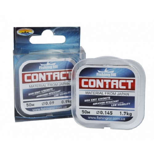 Леска поводочная Contact Fishing ROI 0,145мм 1,7кг 50м