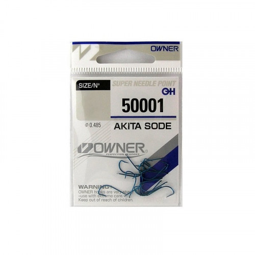 OWNER Крючок Akita Sode blue №14 17шт