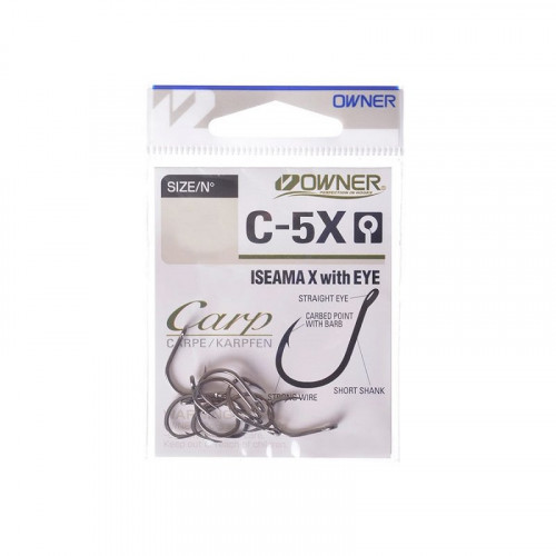 OWNER Крючок Carp Iseama X w/eye BC №6 10шт