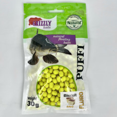 Воздушное пенотесто Fluoro PUFFI Grizzly baits (Бисквит) 30g