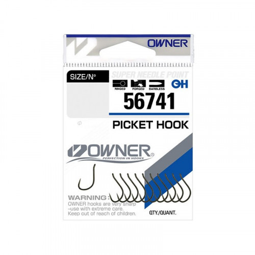 OWNER Крючок Picket Hook brown №12 12шт
