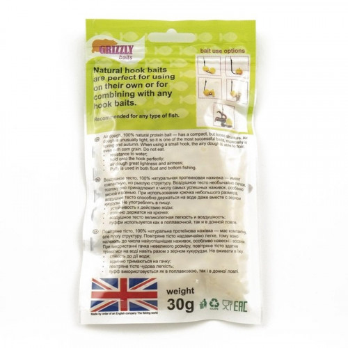 Воздушное пенотесто PUFFI Grizzly baits Миндаль-чеснок