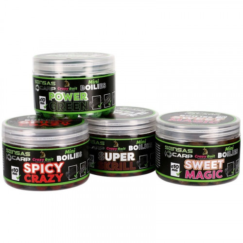Мини бойлы Sensas Crazy Bait POWER GREEN 10мм 0.08кг