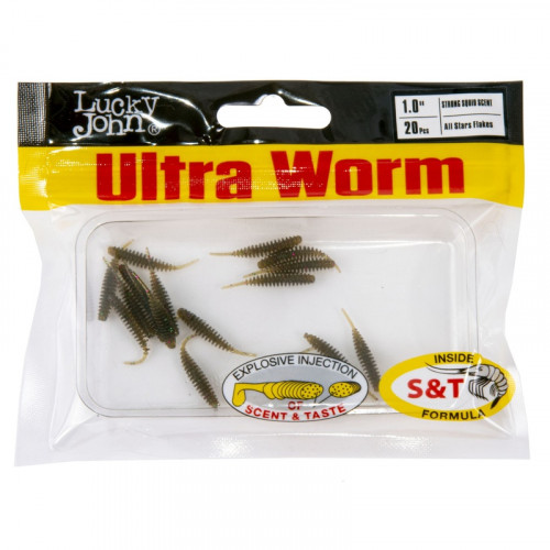 Слаги съедобные искусственные LJ Pro Series ULTRAWORM 1,0in (02.54)/S21 20шт.