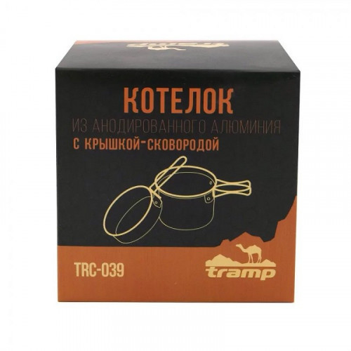 Tramp котел с крышкой-сковородой из анодированного алюминия (1л)