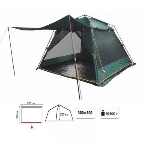 Tramp палатка Bungalow Lux Green  (V2) (зеленый)