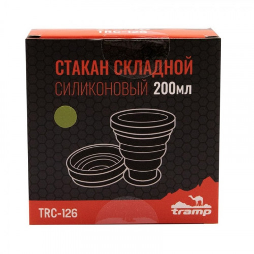 Tramp стакан силиконовый 200мл. (оливковый)