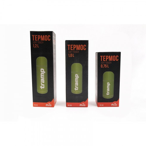 Tramp термос Soft Touch 1,0 л. (оливковый)