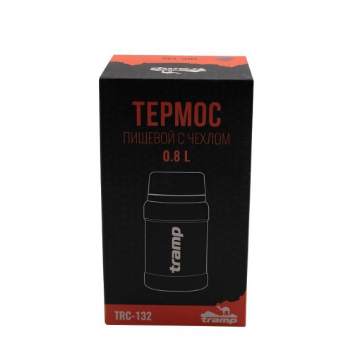 Tramp термос с широким горлом 0,8 л с сумкой (Синий)
