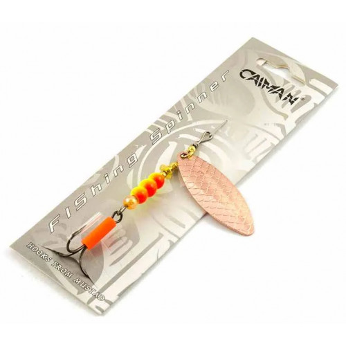 Блесна вращающаяся Caiman Longy Caterpillar 10гр #3 цвет CA01
