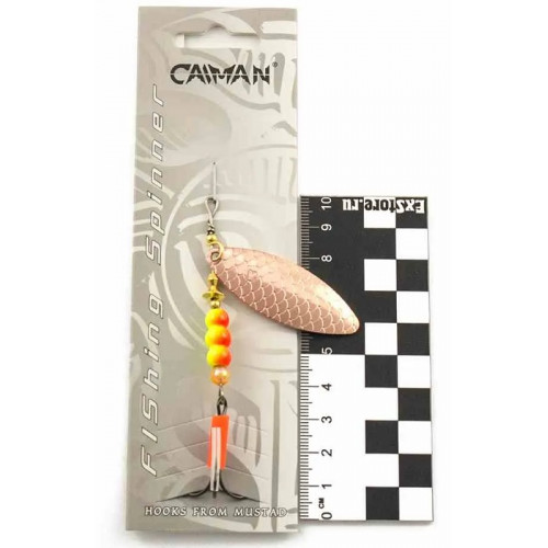 Блесна вращающаяся Caiman Longy Caterpillar 10гр #3 цвет CA01
