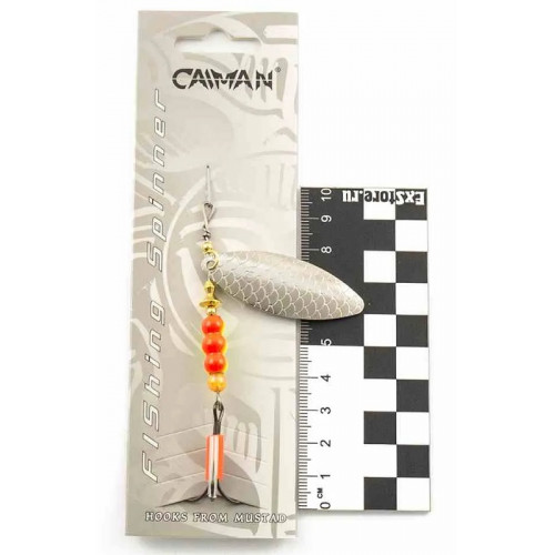 Блесна вращающаяся Caiman Longy Caterpillar 10гр #3 цвет CA02