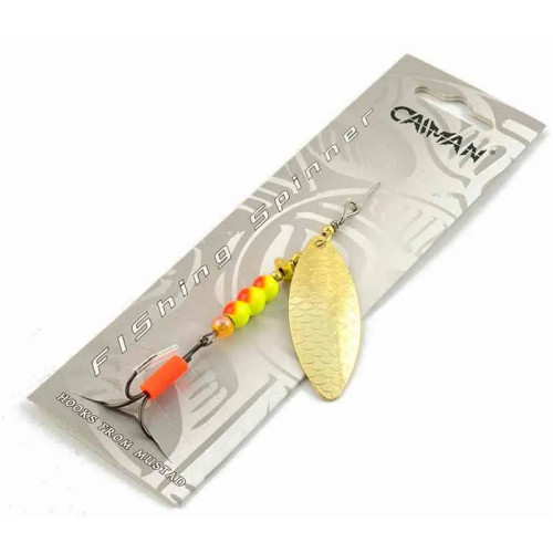 Блесна вращающаяся Caiman Longy Caterpillar 10гр #3 цвет CA03