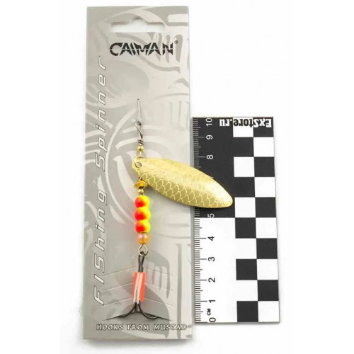 Блесна вращающаяся Caiman Longy Caterpillar 10гр #3 цвет CA03