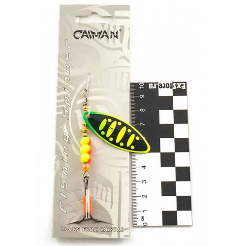 Блесна вращающаяся Caiman Longy Caterpillar 10гр #3 цвет CA106