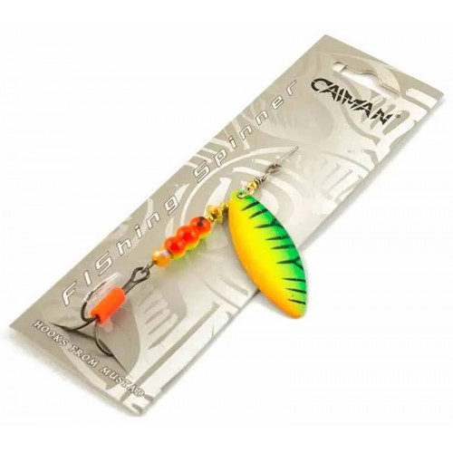 Блесна вращающаяся Caiman Longy Caterpillar 10гр #3 цвет CA52