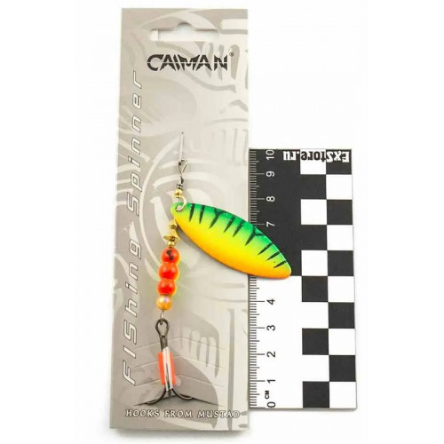 Блесна вращающаяся Caiman Longy Caterpillar 10гр #3 цвет CA52