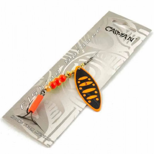 Блесна вращающаяся Caiman Longy Caterpillar 10гр #3 цвет CA54