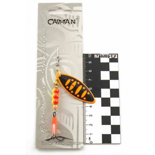 Блесна вращающаяся Caiman Longy Caterpillar 10гр #3 цвет CA54