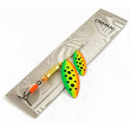 Блесна вращающаяся Caiman Longy Tandem 16гр #4 цвет CA04