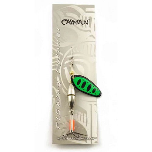 Блесна вращающаяся Caiman Oval core 15гр #5 цвет CA14