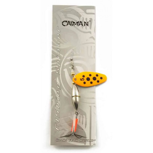 Блесна вращающаяся Caiman Oval core 15гр #5 цвет CA19