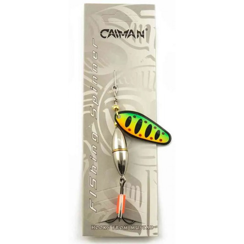 Блесна вращающаяся Caiman Oval core 20гр #6 цвет CA17