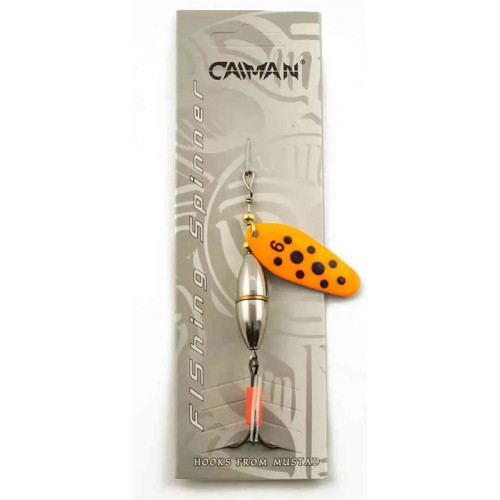 Блесна вращающаяся Caiman Oval core 20гр #6 цвет CA19